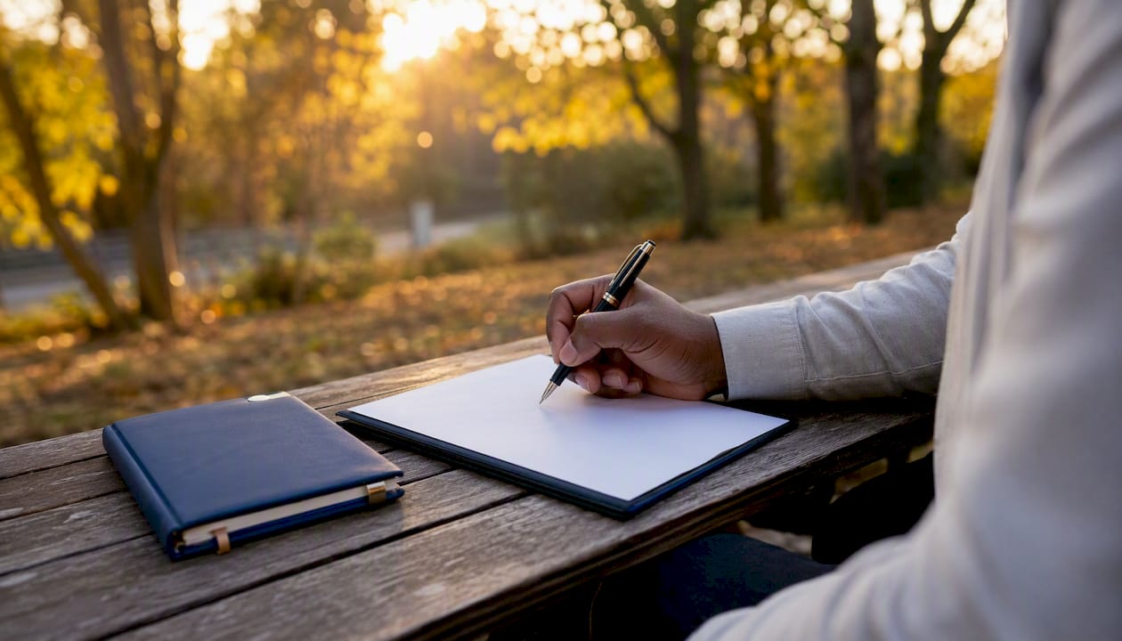 Signing employment contract in modern office