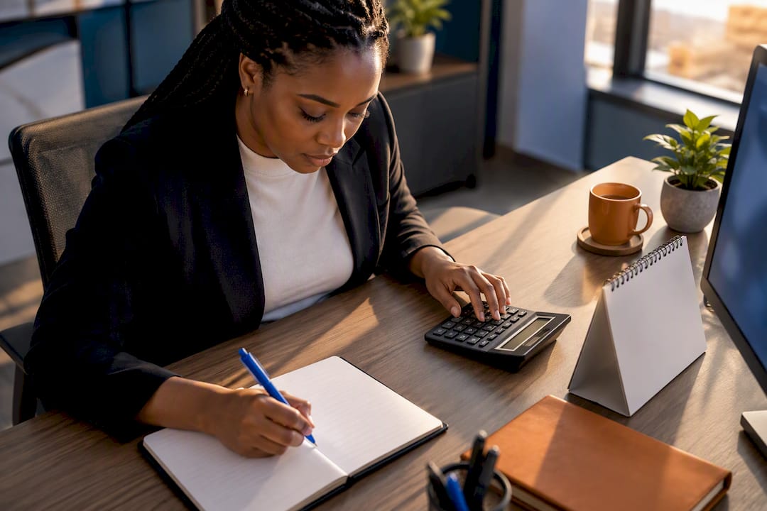 Payroll specialist reviewing holiday wage calculations