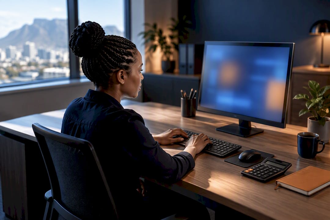 Payroll specialist calculating medical tax credit