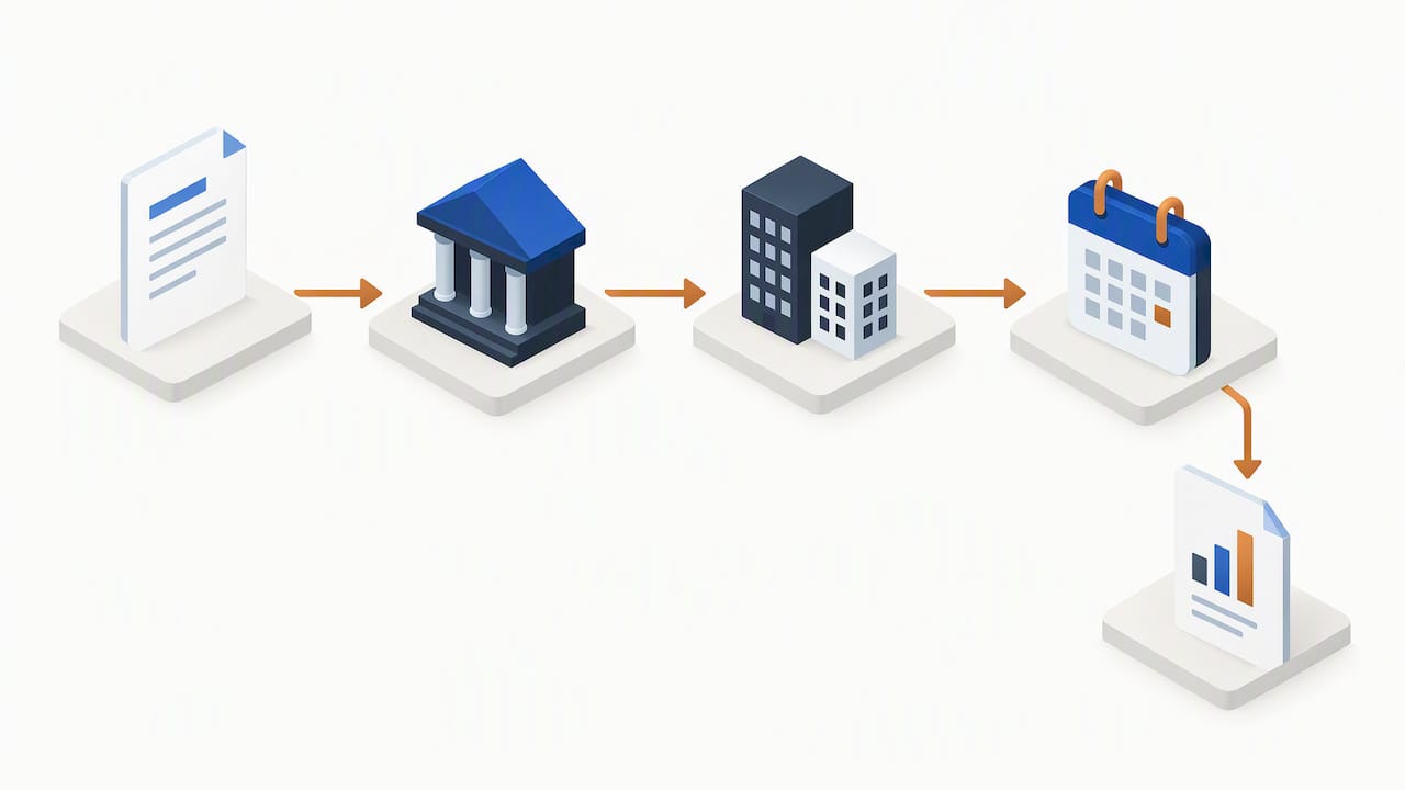 Employer tax registration and filing sequence