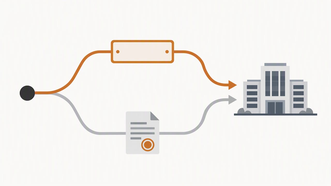 Two company naming routes converge on registration